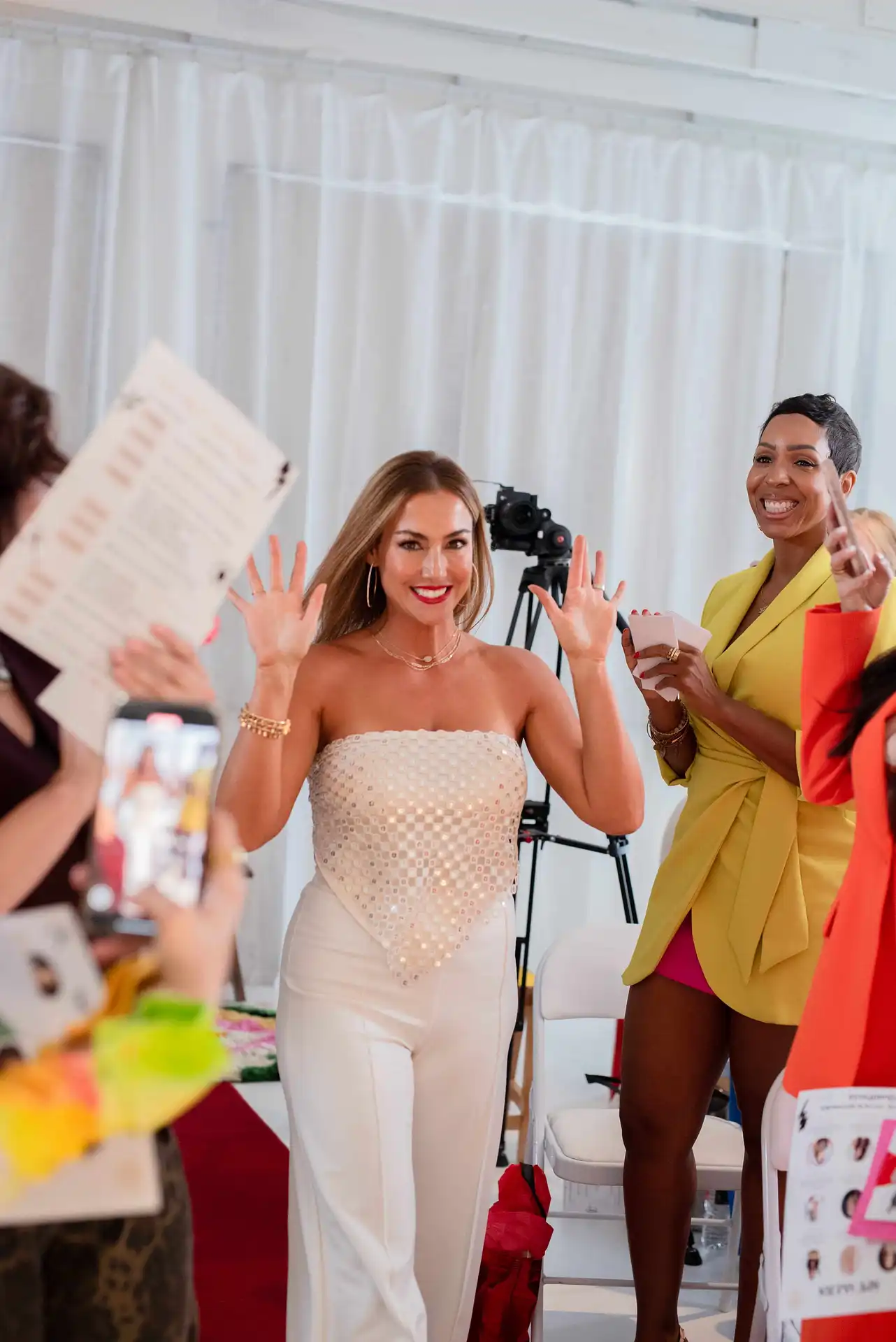 Kristie facilitating a wellness talk